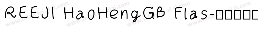 REEJI HaoHengGB Flas字体转换